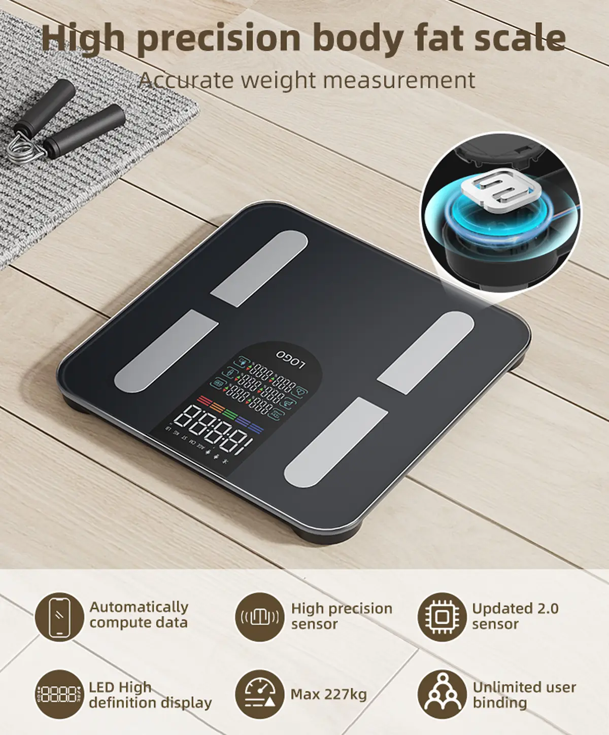 weight and body fat scale