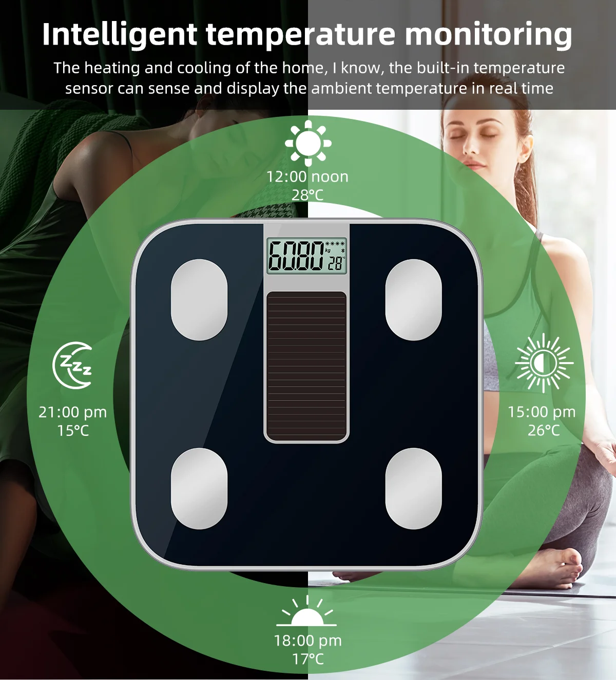 solar digitl body weight scale